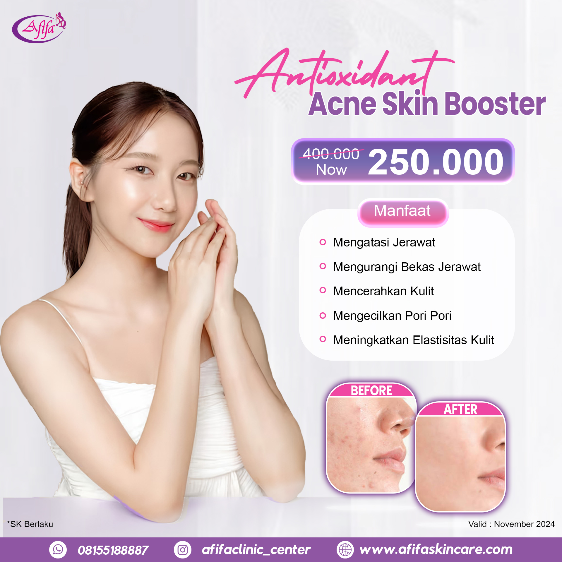 November Antioxidant Acne Skin Booster